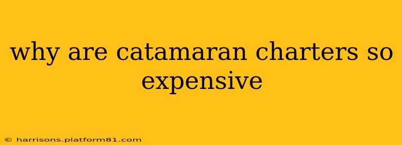 why are catamaran charters so expensive