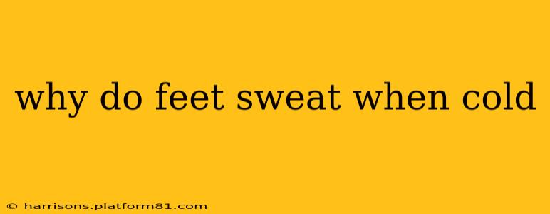 why do feet sweat when cold