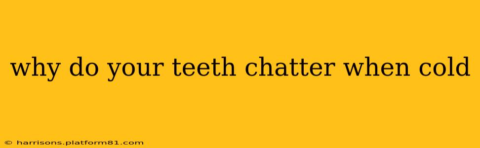 why do your teeth chatter when cold