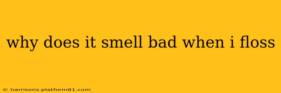 why does it smell bad when i floss