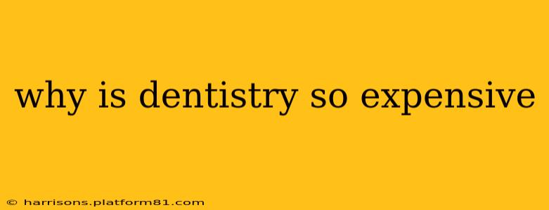 why is dentistry so expensive