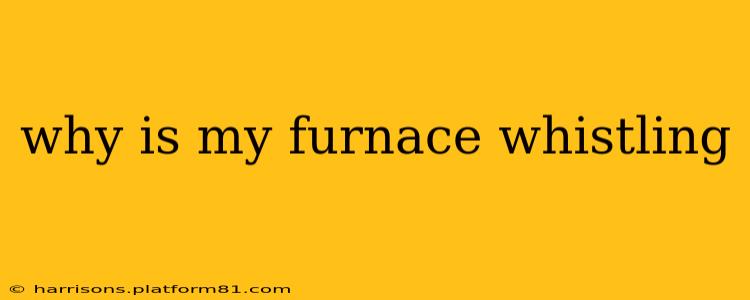 why is my furnace whistling