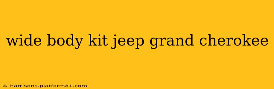 wide body kit jeep grand cherokee