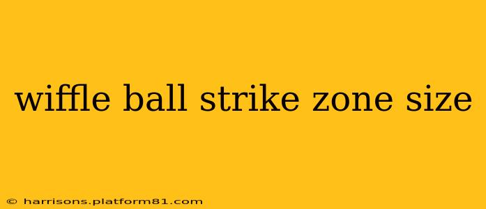 wiffle ball strike zone size