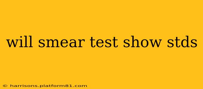 will smear test show stds