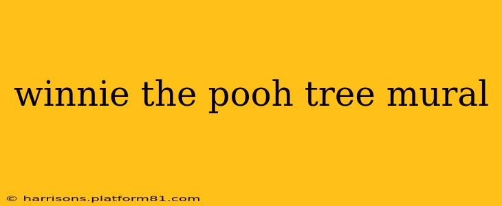 winnie the pooh tree mural