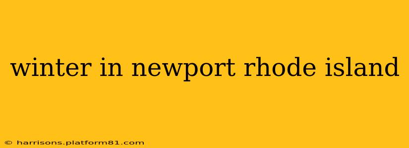 winter in newport rhode island