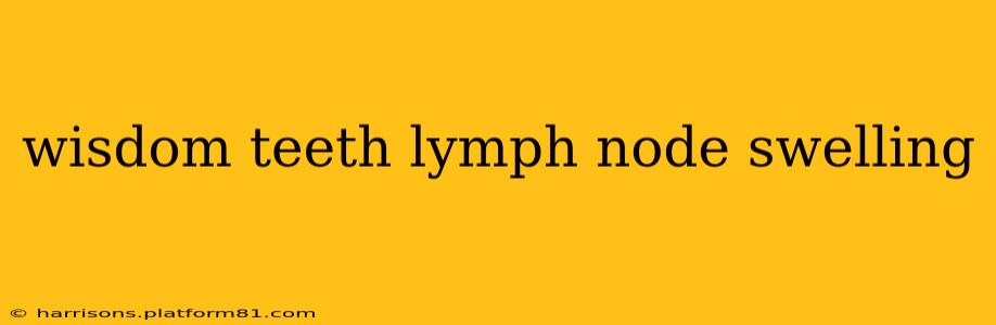 wisdom teeth lymph node swelling