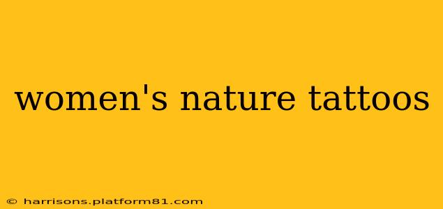women's nature tattoos