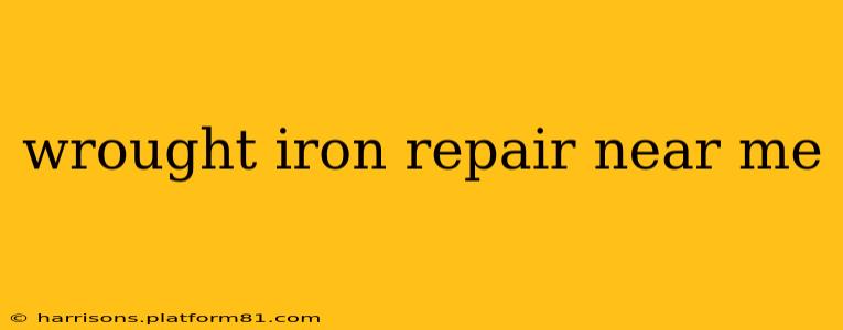wrought iron repair near me