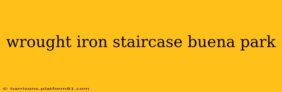 wrought iron staircase buena park