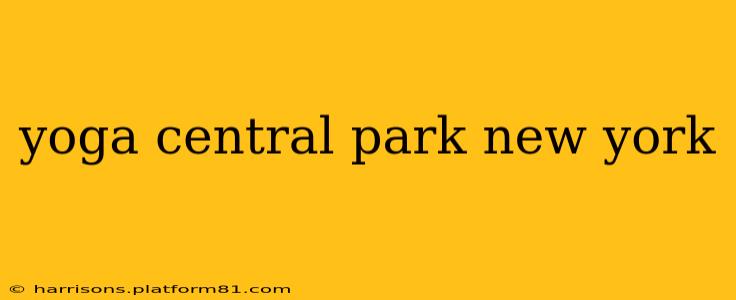 yoga central park new york