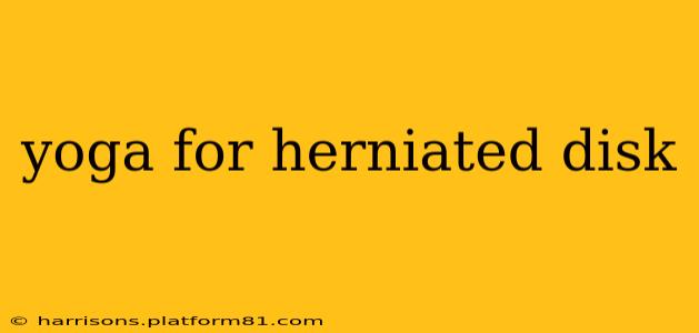 yoga for herniated disk
