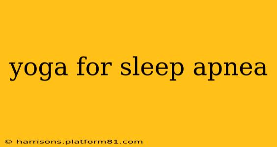 yoga for sleep apnea