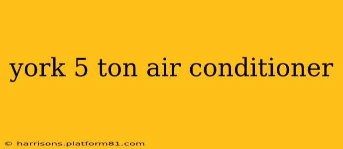 york 5 ton air conditioner