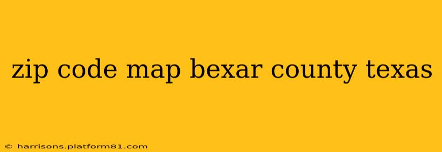 zip code map bexar county texas