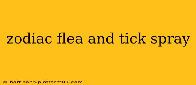 zodiac flea and tick spray