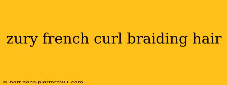 zury french curl braiding hair